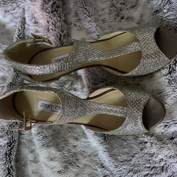 Jimmy Choo Gold Heels - Picture 7 of 7